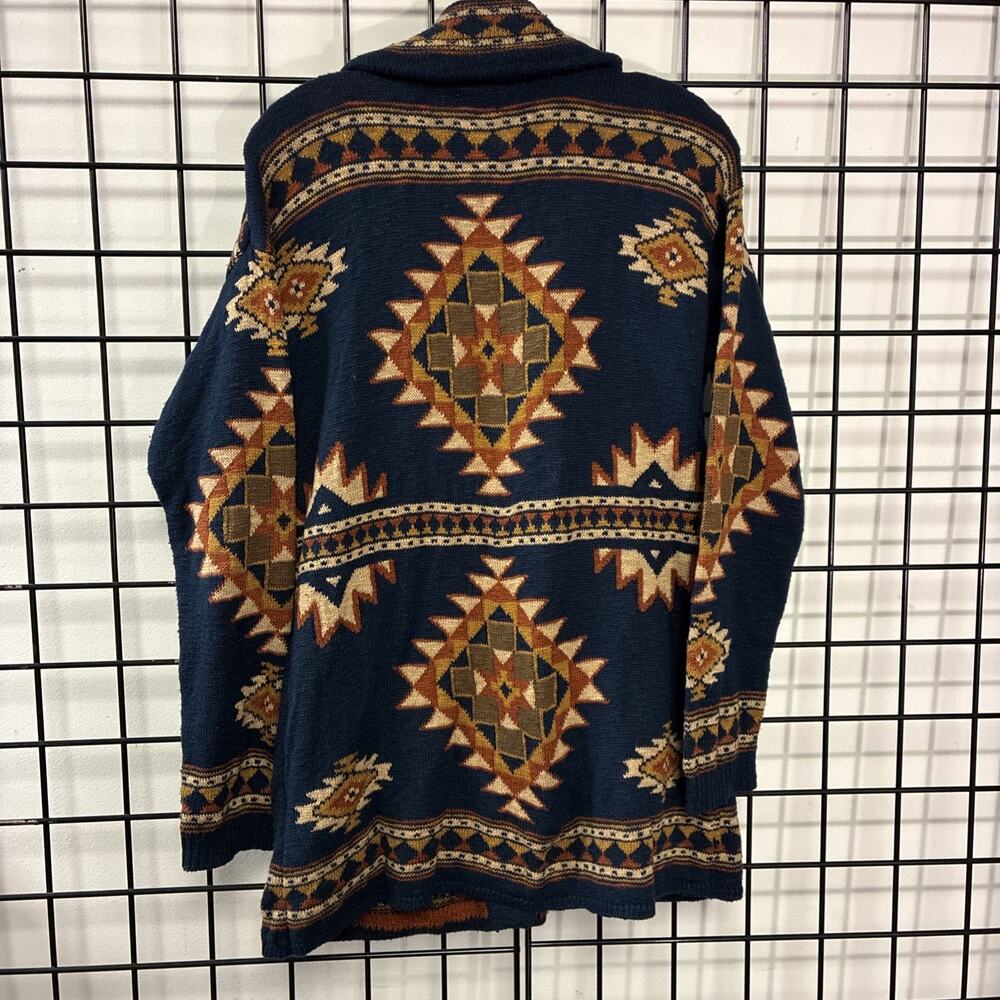 Faherty B Yellowtail X Lodge Cardigan Med Organic Cotton NEW $298 Western Cozy - Picture 8 of 12